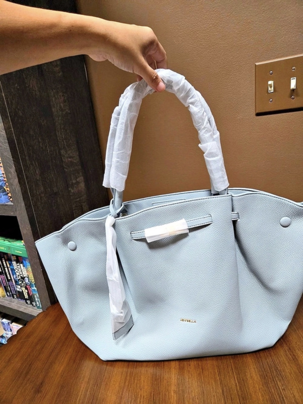 Newbella Tote Bag in Blue NWT